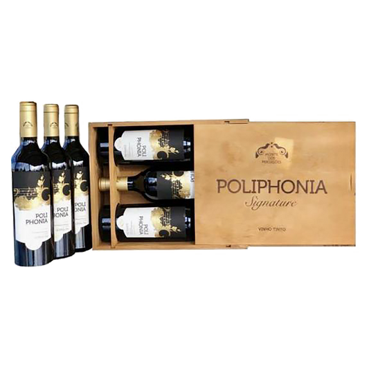 Poliphonia Signature Tinto 2016, 3 x 0,75l Flaschen Holzkiste